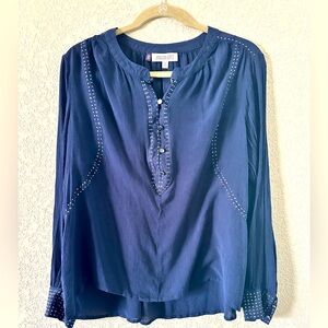 Navy Blue Blouse with some rhinestones by Jennifer Lopez